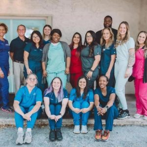 Team gathered for a group photo